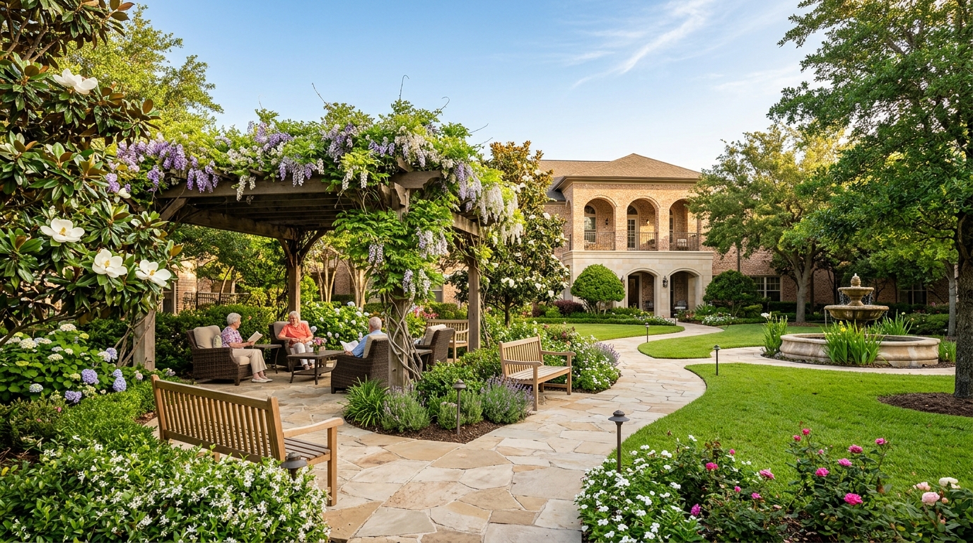 Amani Living Residence Courtyard and Garden